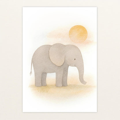Emil der Elefant - Motiv: "Sonne" Poster von tinylearner