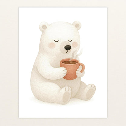 Pummel der Polarbär - Motiv: "Kakao" Poster von tinylearner