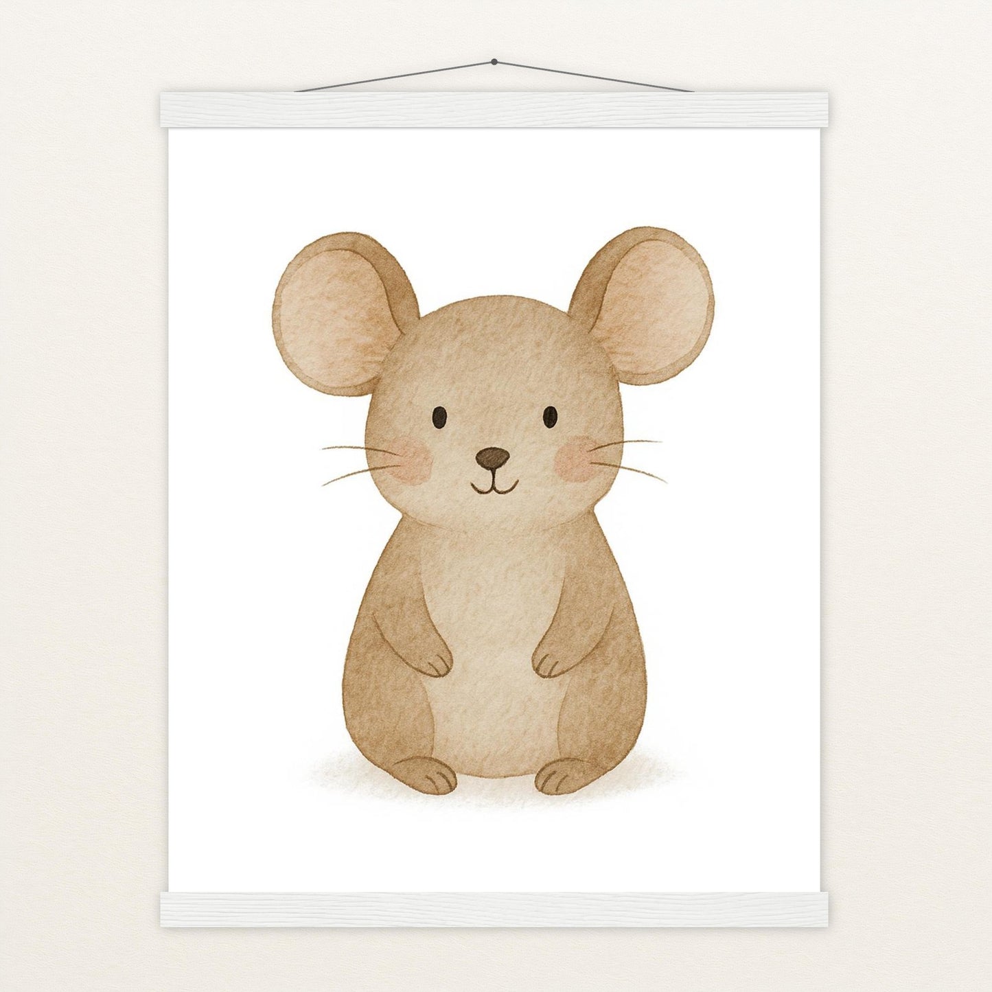 Mimi die Maus Poster mit Leisten von tinylearner