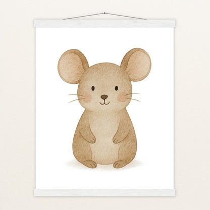 Mimi die Maus Poster mit Leisten von tinylearner