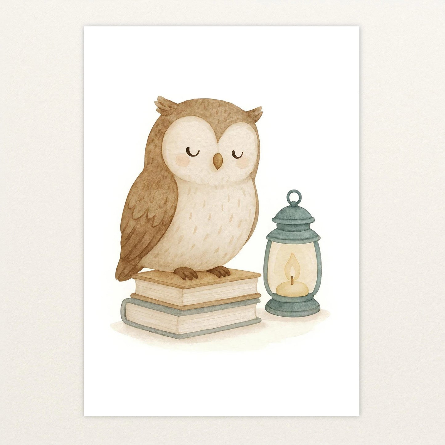 Emmi die Eule - Motiv: "Buch" Poster von tinylearner