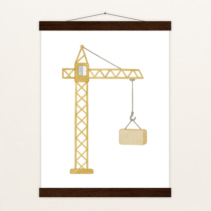 Kran Poster mit Leisten von tinylearner