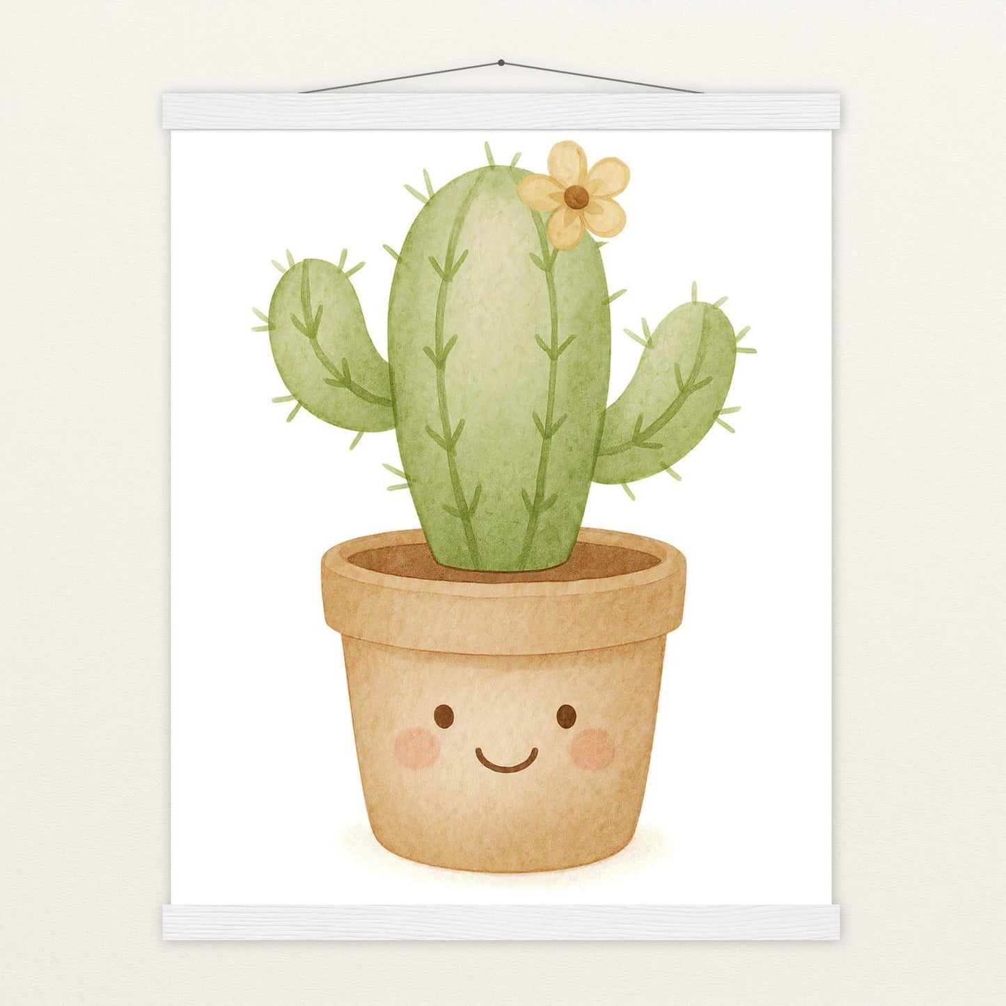 Kaktus Poster mit Leisten von tinylearner