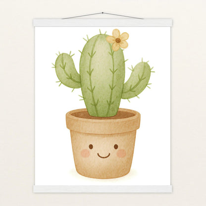 Kaktus Poster mit Leisten von tinylearner