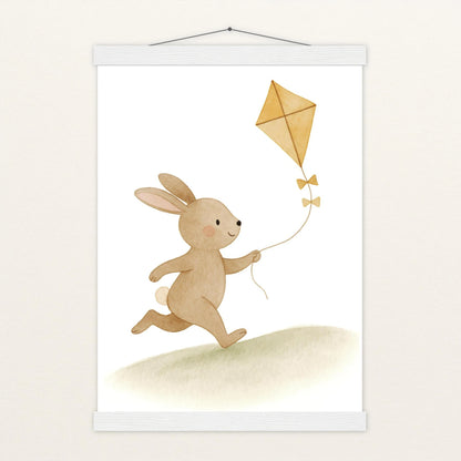 Holly der Hase - Motiv: "Drachen" Poster mit Leisten von tinylearner