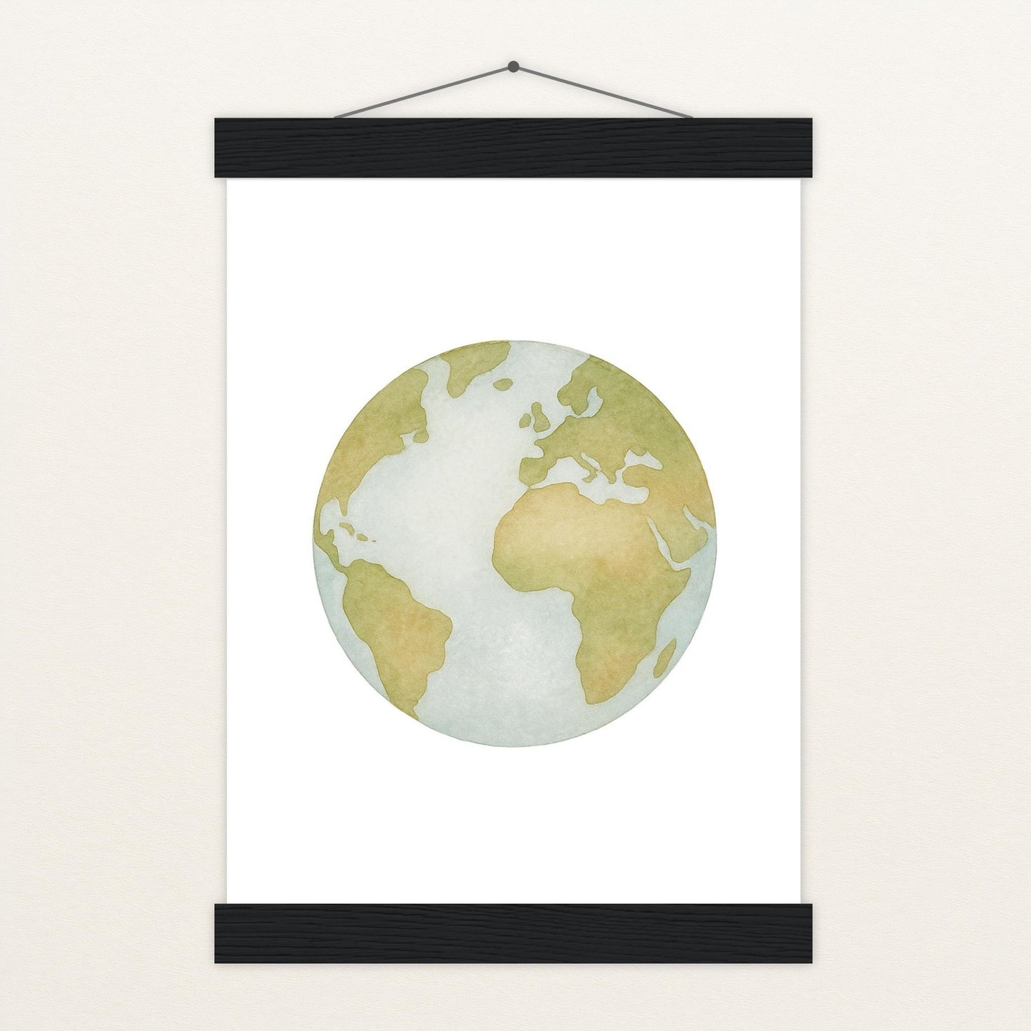 Erde Poster mit Leisten von tinylearner