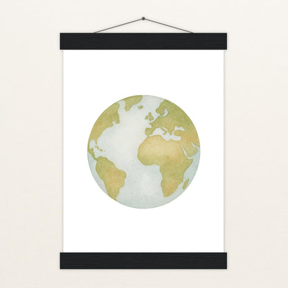 Erde Poster mit Leisten von tinylearner