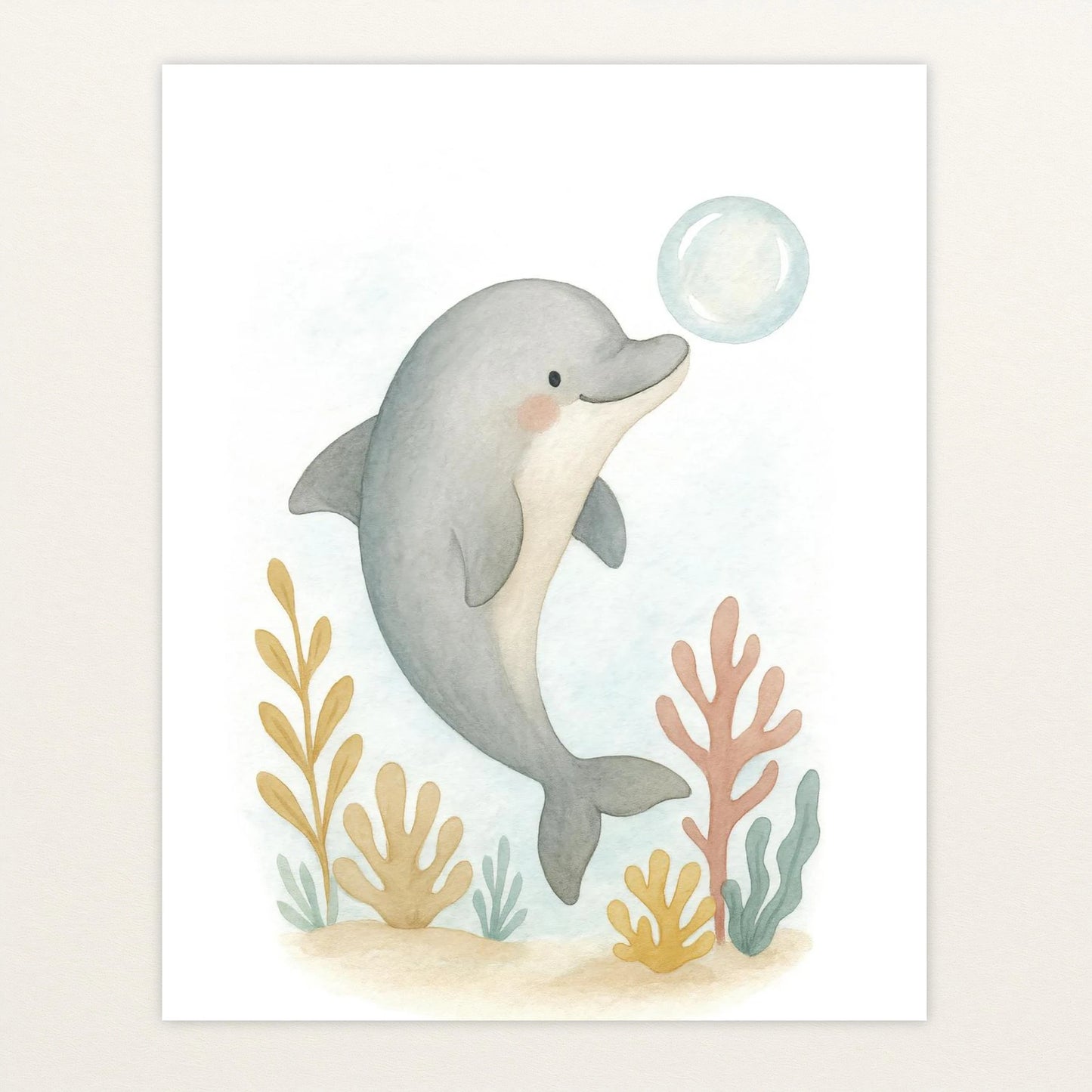 Dora der Delfin - Motiv: "Luftblase" Poster von tinylearner