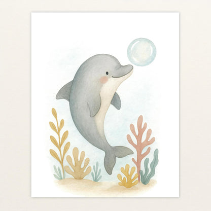 Dora der Delfin - Motiv: "Luftblase" Poster von tinylearner