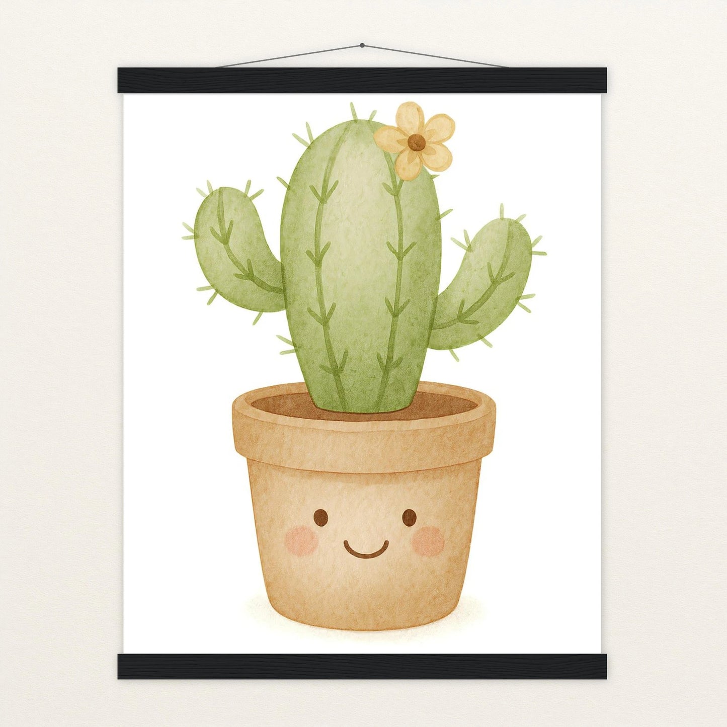Kaktus Poster mit Leisten von tinylearner