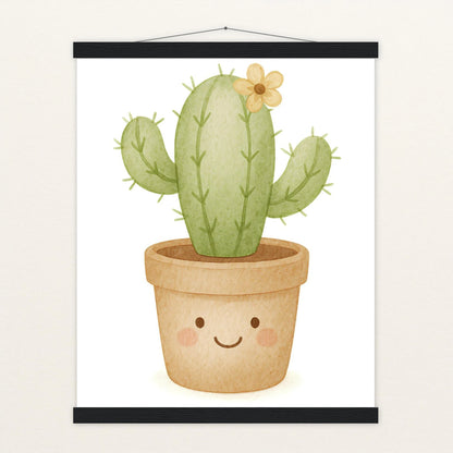 Kaktus Poster mit Leisten von tinylearner