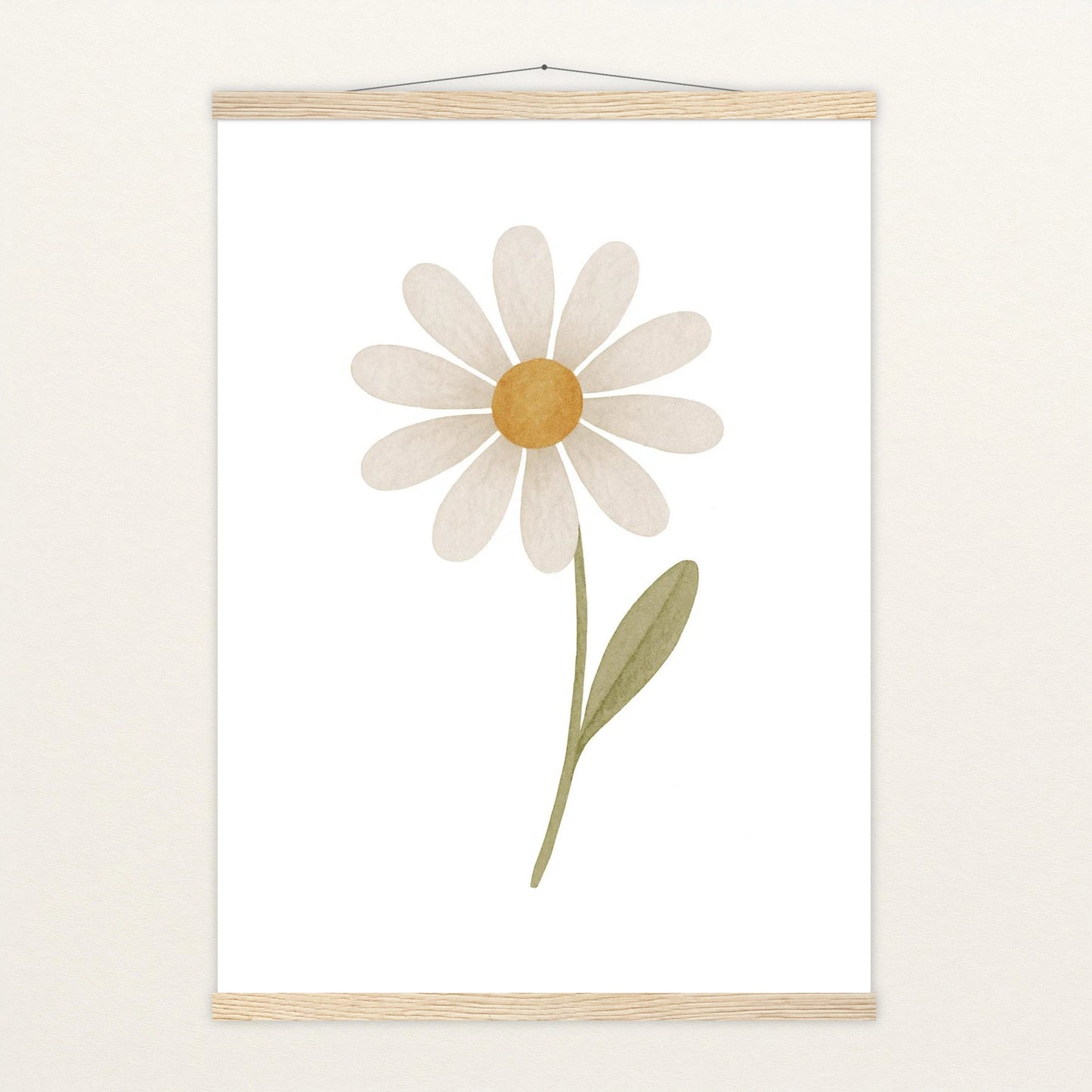 Gänseblümchen Poster mit Leisten von tinylearner