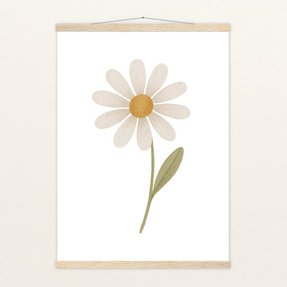 Gänseblümchen Poster mit Leisten von tinylearner