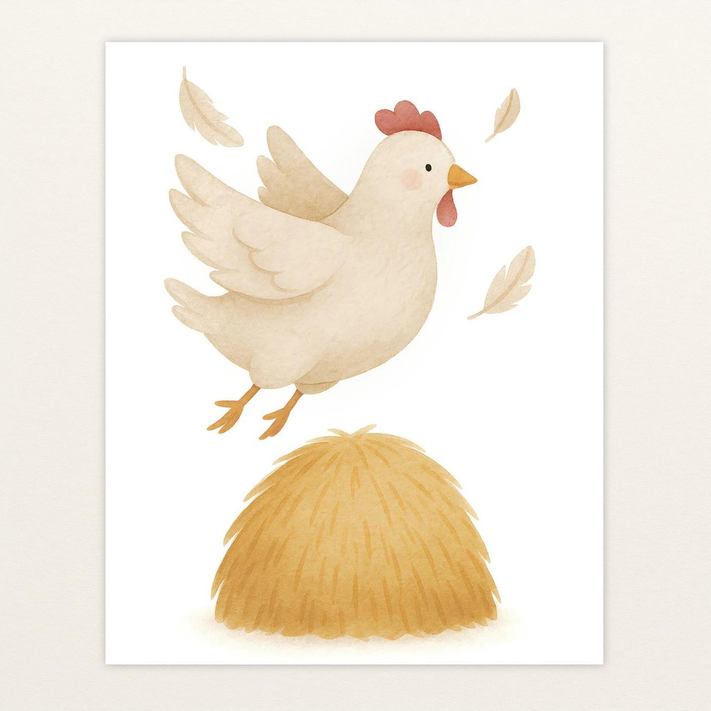 Hanni das Huhn - Motiv: "Heu" Poster von tinylearner