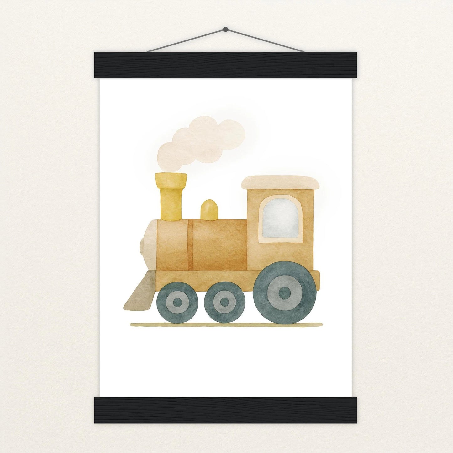 Lokomotive Poster mit Leisten von tinylearner