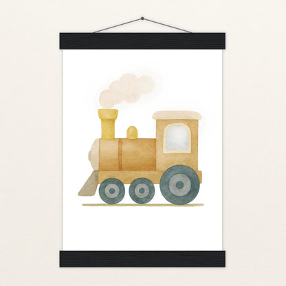 Lokomotive Poster mit Leisten von tinylearner