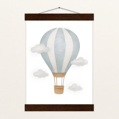 Heißluftballon Poster mit Leisten von tinylearner