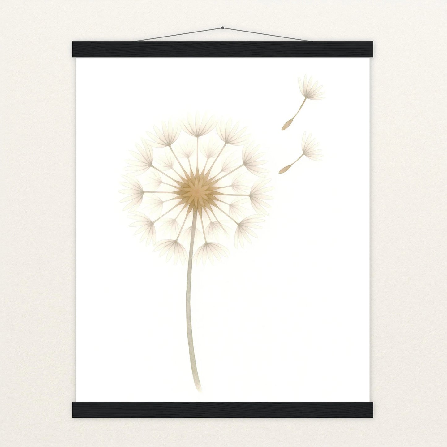 Löwenzahn Poster mit Leisten von tinylearner