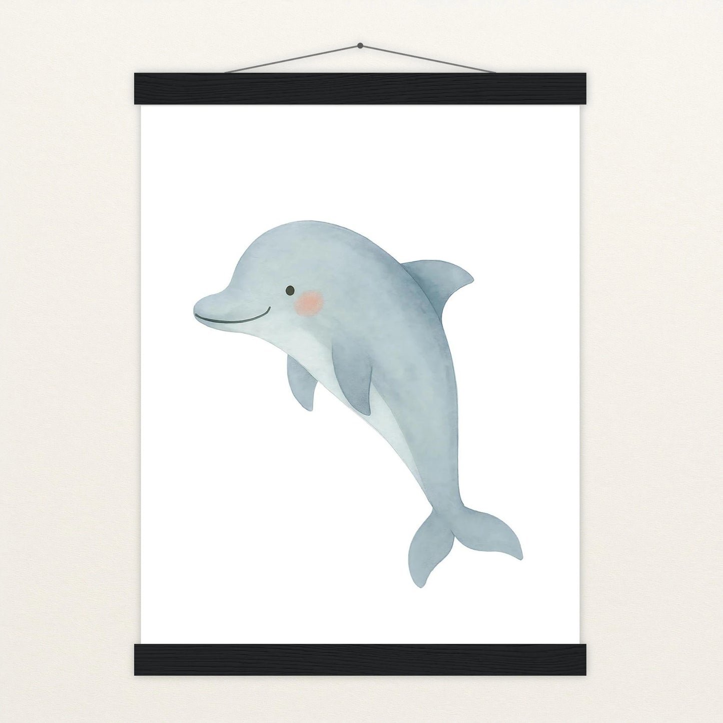 Dora der Delfin Poster mit Leisten von tinylearner