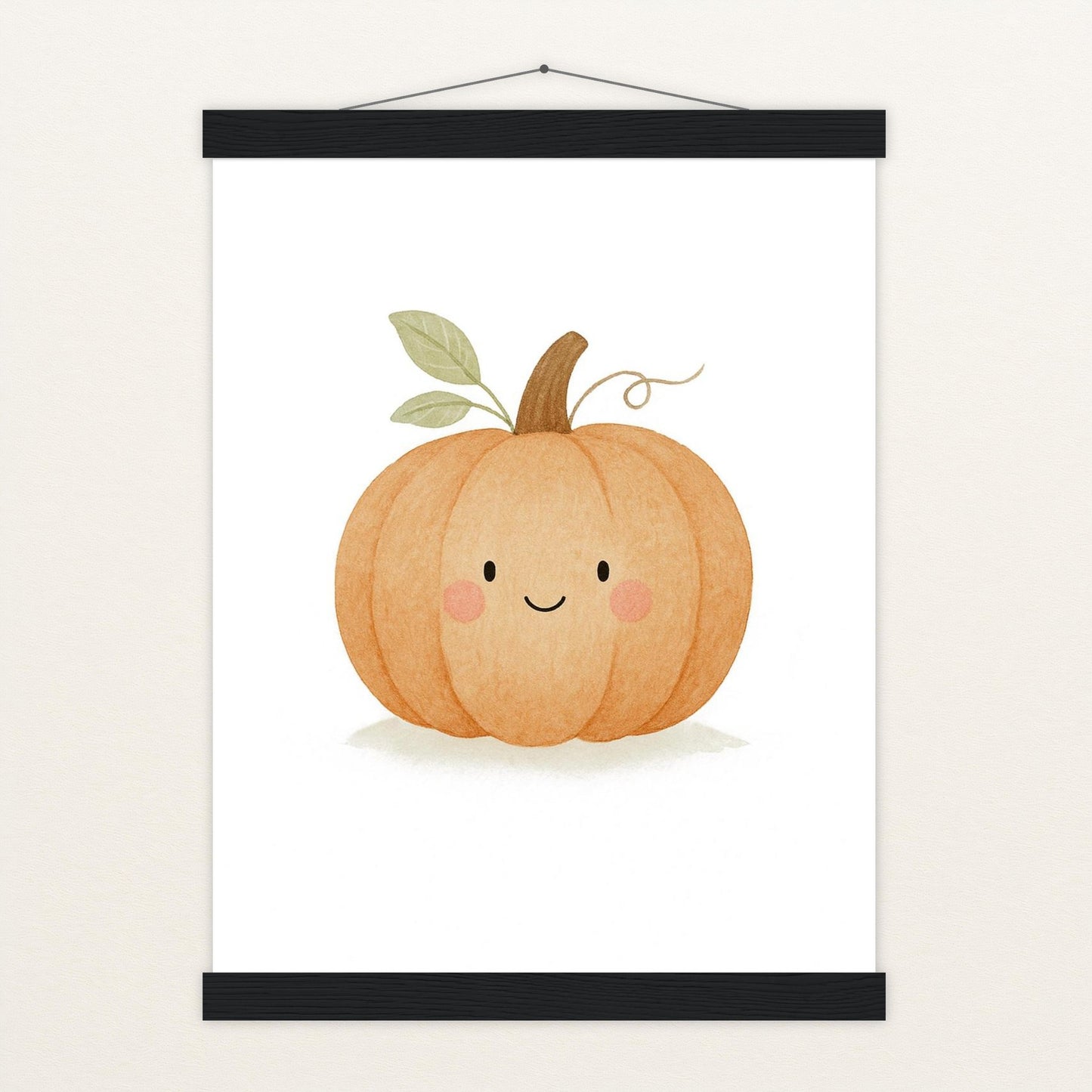 Gemüse: Kürbis Poster mit Leisten von tinylearner