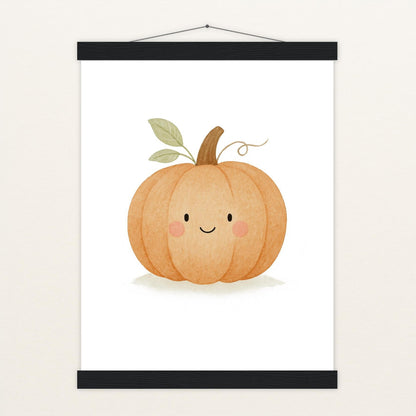 Gemüse: Kürbis Poster mit Leisten von tinylearner