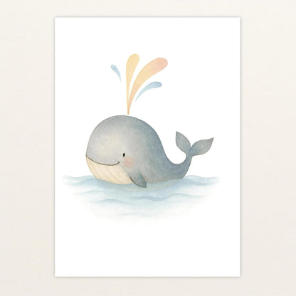 Willi der Wal - Motiv: "Freude" Poster von tinylearner