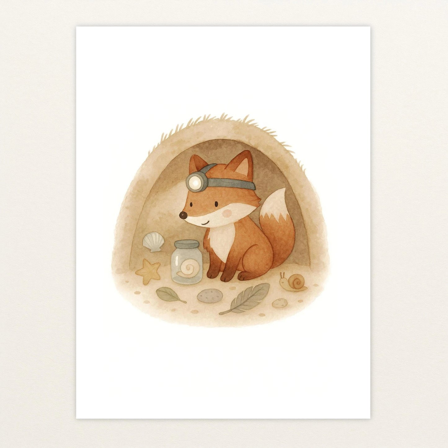 Finnegan der Fuchs - Motiv: "Höhle" Poster von tinylearner