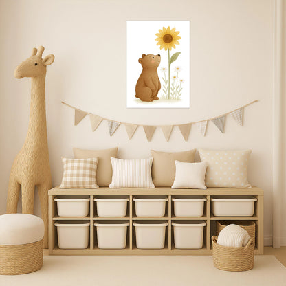Balu der Bär - Motiv: "Sonnenblume" Poster von tinylearner