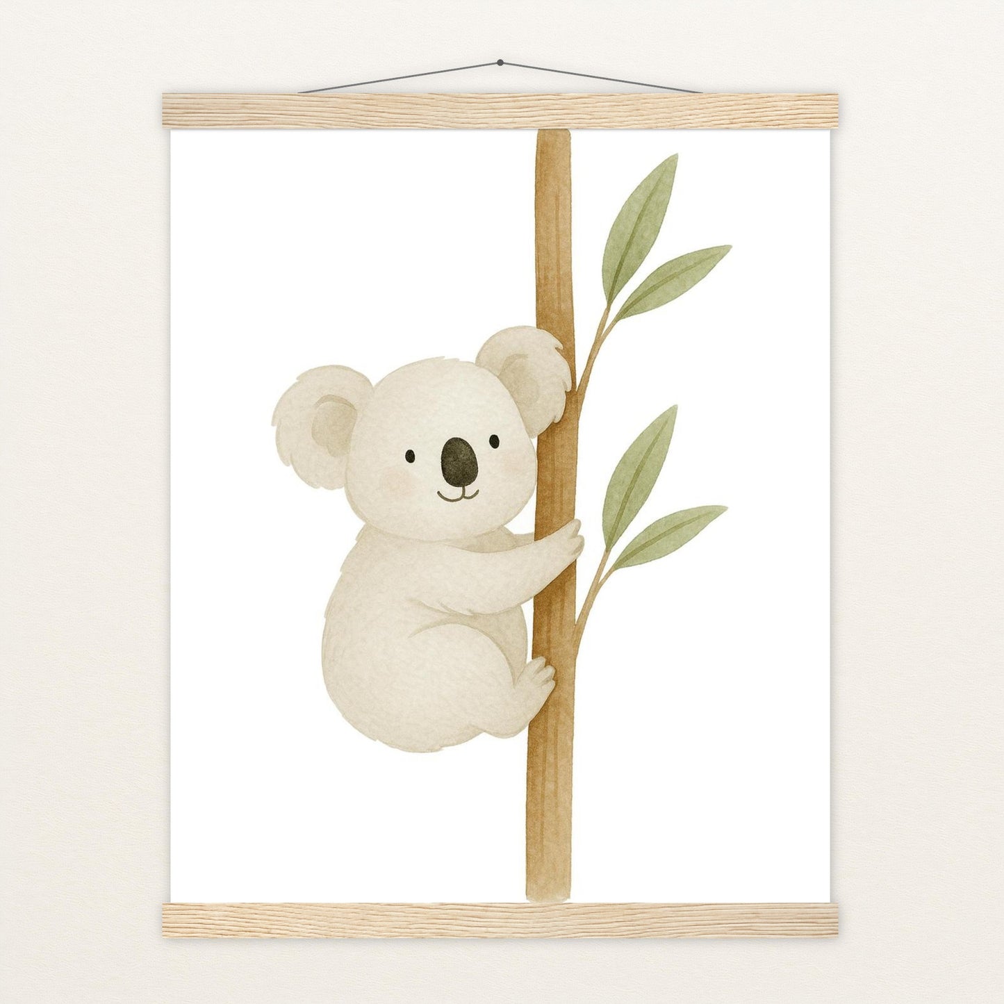 Kori der Koala Poster mit Leisten von tinylearner