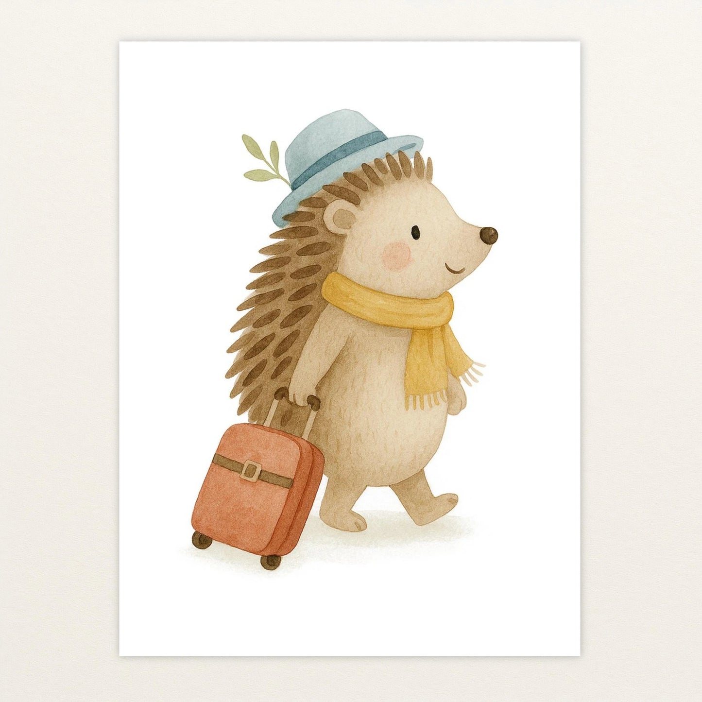 Iggi der Igel - Motiv: "Reisen" Poster von tinylearner