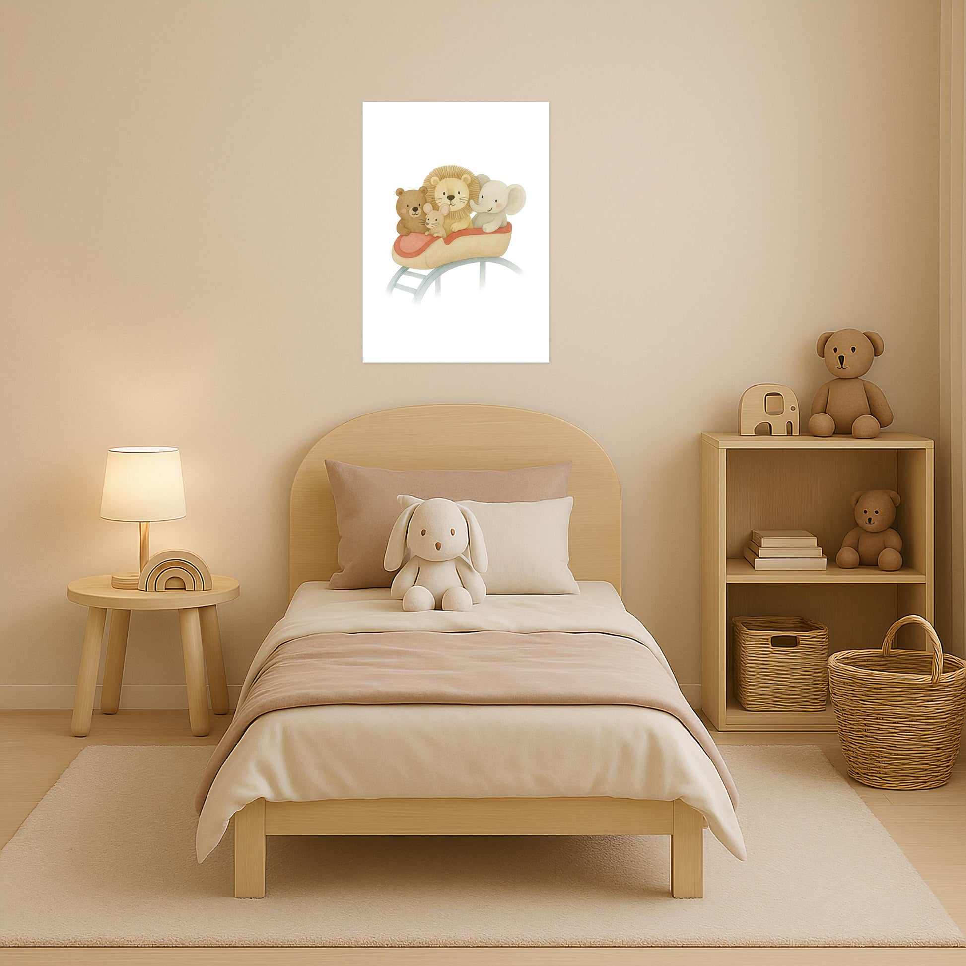 Tierfreunde - Motiv: "Achterbahn" Poster von tinylearner