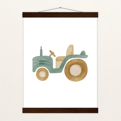 Traktor Poster mit Leisten von tinylearner