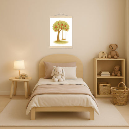 Apfelbaum Poster mit Leisten von tinylearner