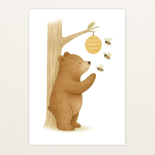 Balu der Bär - Motiv: "Bienenstock" Poster von tinylearner