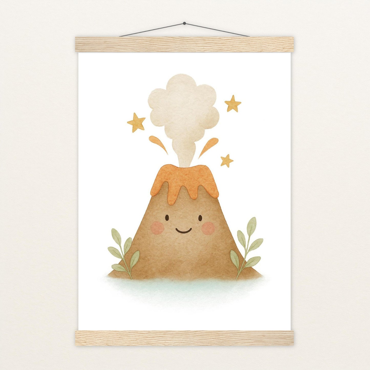 Vulkan Poster mit Leisten von tinylearner