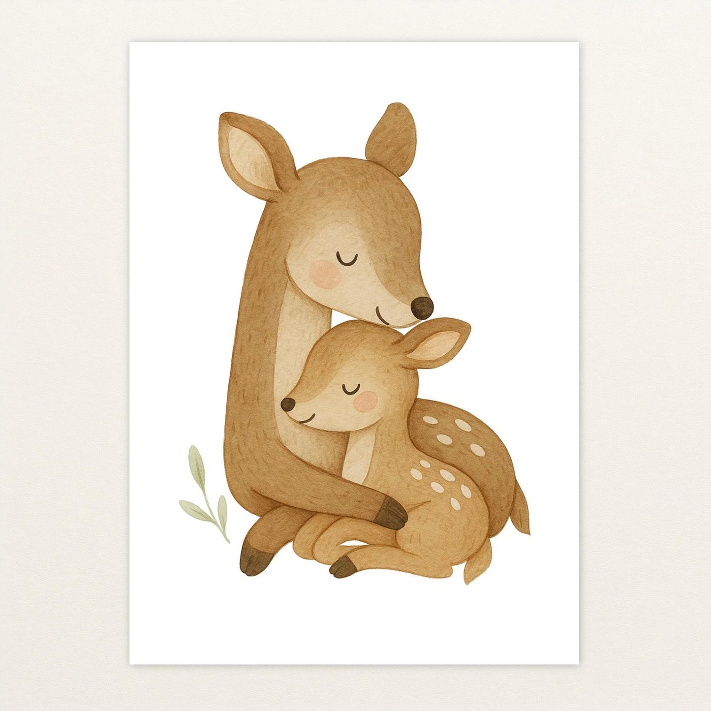 Ria das Reh - Motiv: "Kuscheln" Poster von tinylearner