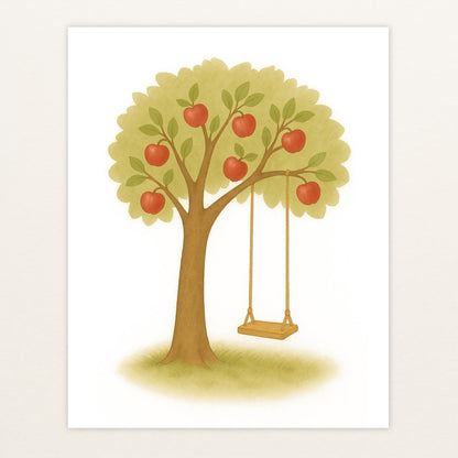 Apfelbaum Poster von tinylearner