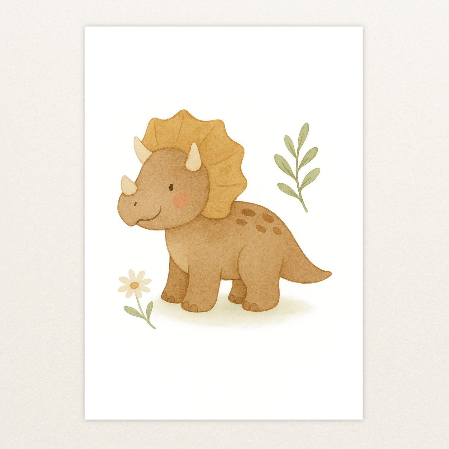 Dinosaurier Triceratops Poster von tinylearner