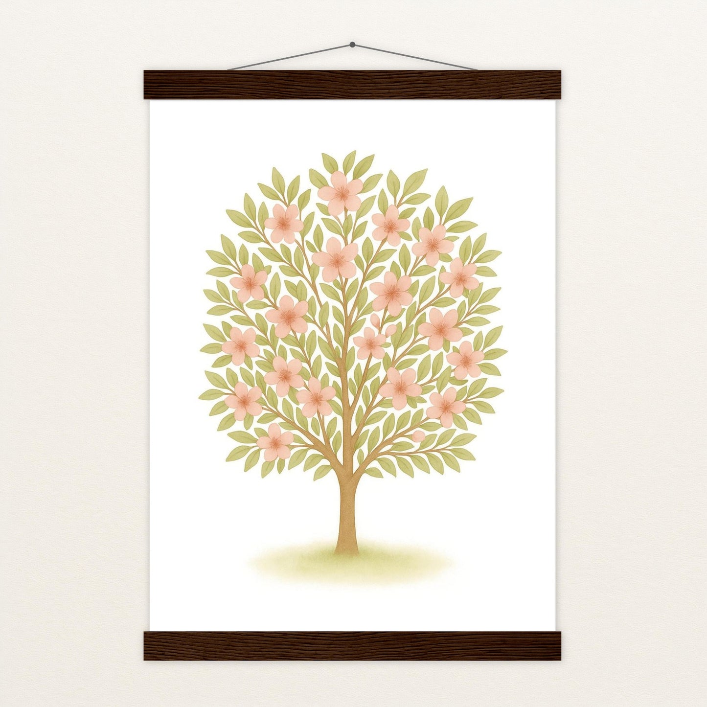 Kirschbaum Poster mit Leisten von tinylearner