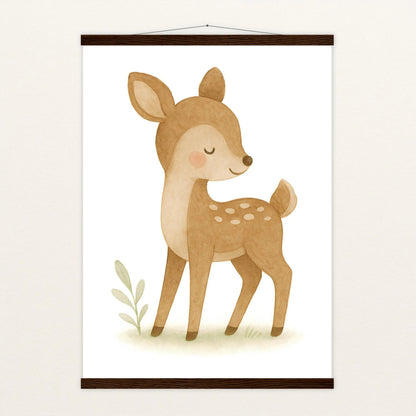Ria das Reh Poster mit Leisten von tinylearner