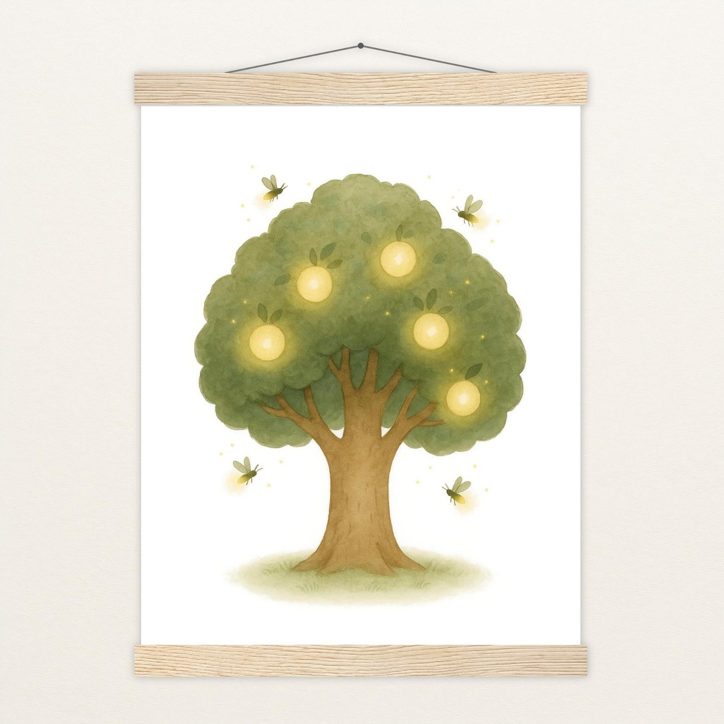 Leuchtbaum Poster mit Leisten von tinylearner