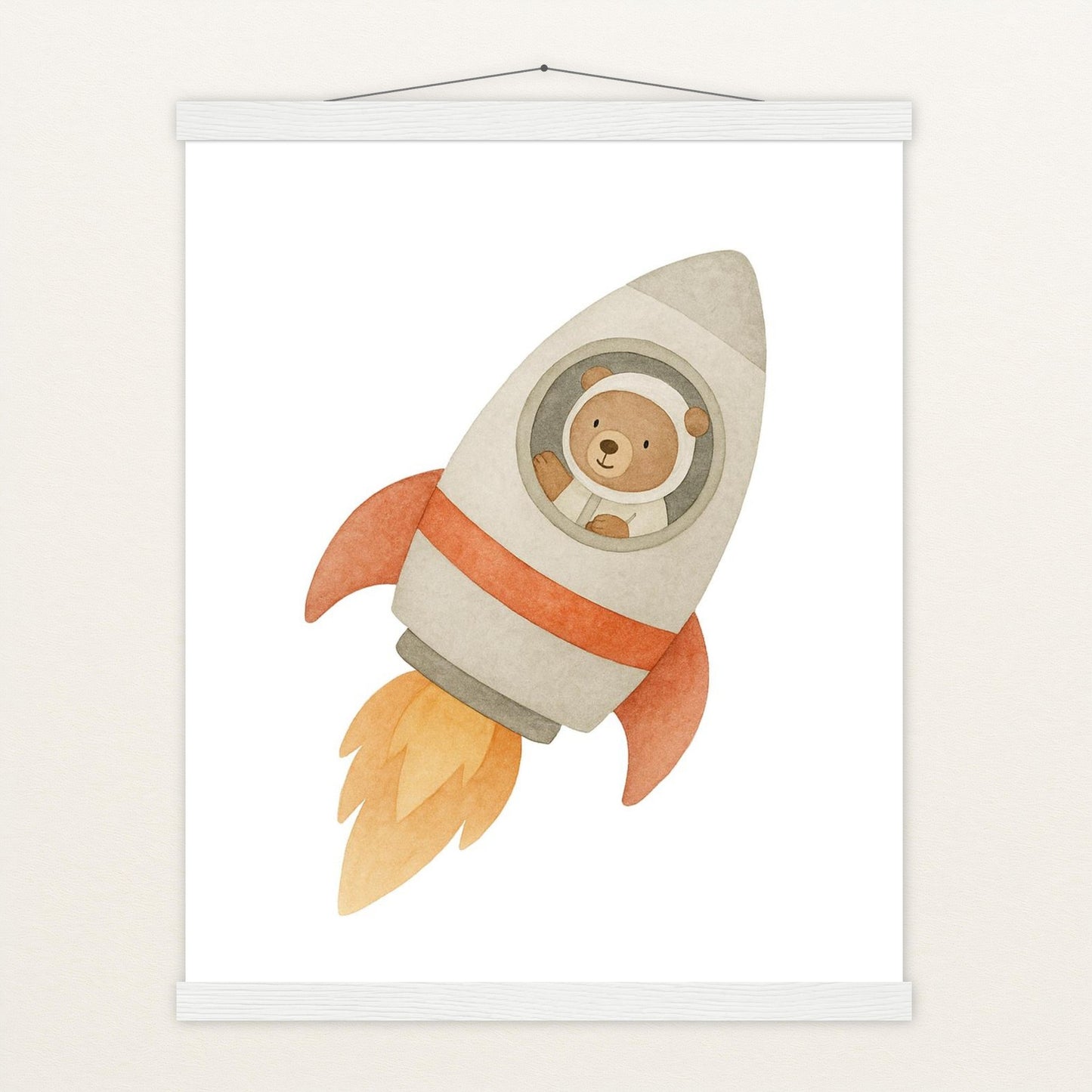 Balu der Bär - Motiv: "Rakete" Poster mit Leisten von tinylearner