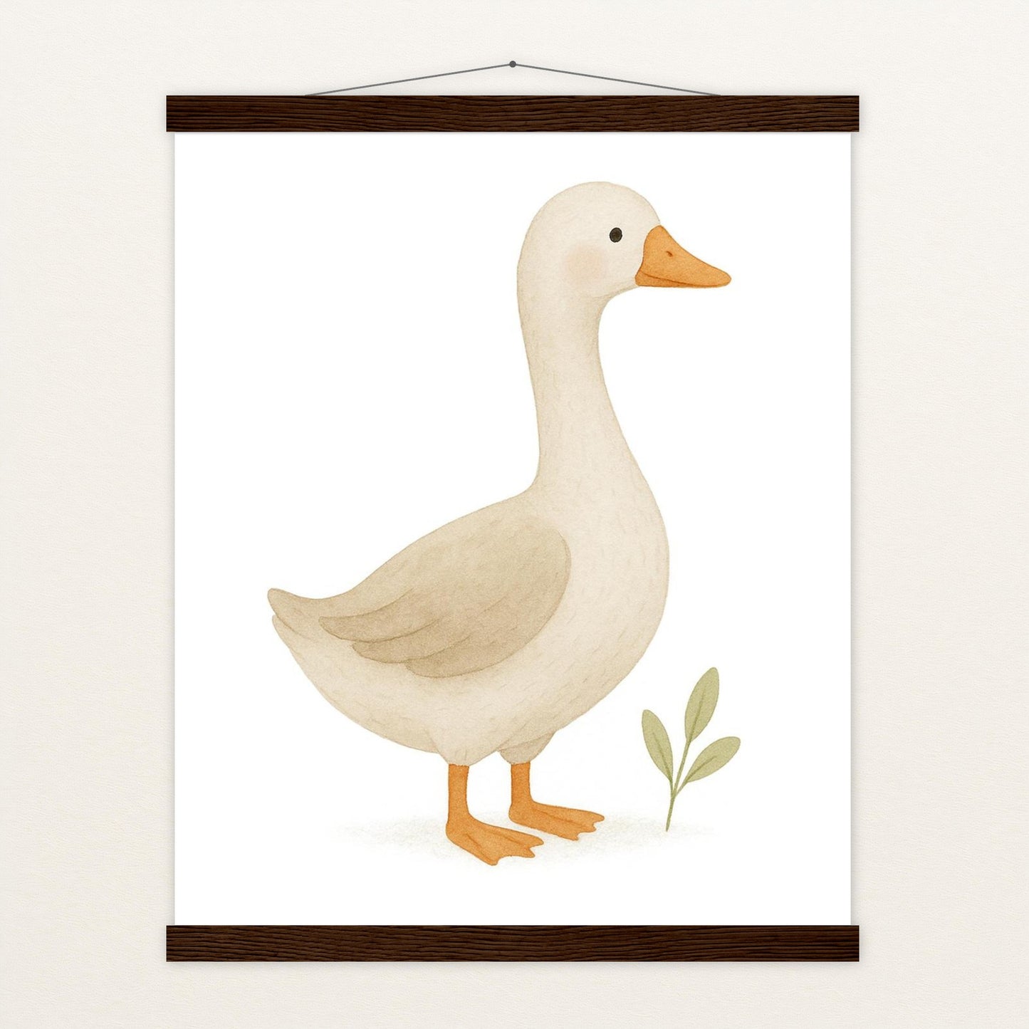 Gusi die Gans Poster mit Leisten von tinylearner