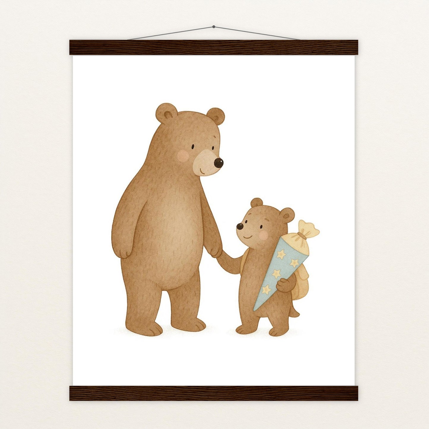 Balu der Bär - Motiv: "Schultüte" Poster mit Leisten von tinylearner