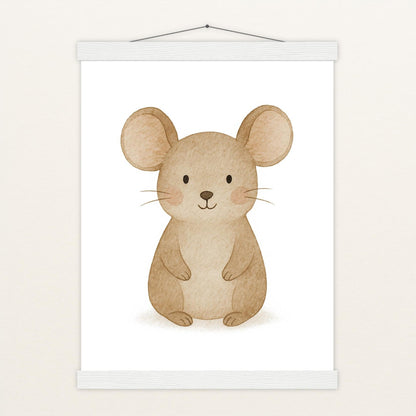 Mimi die Maus Poster mit Leisten von tinylearner