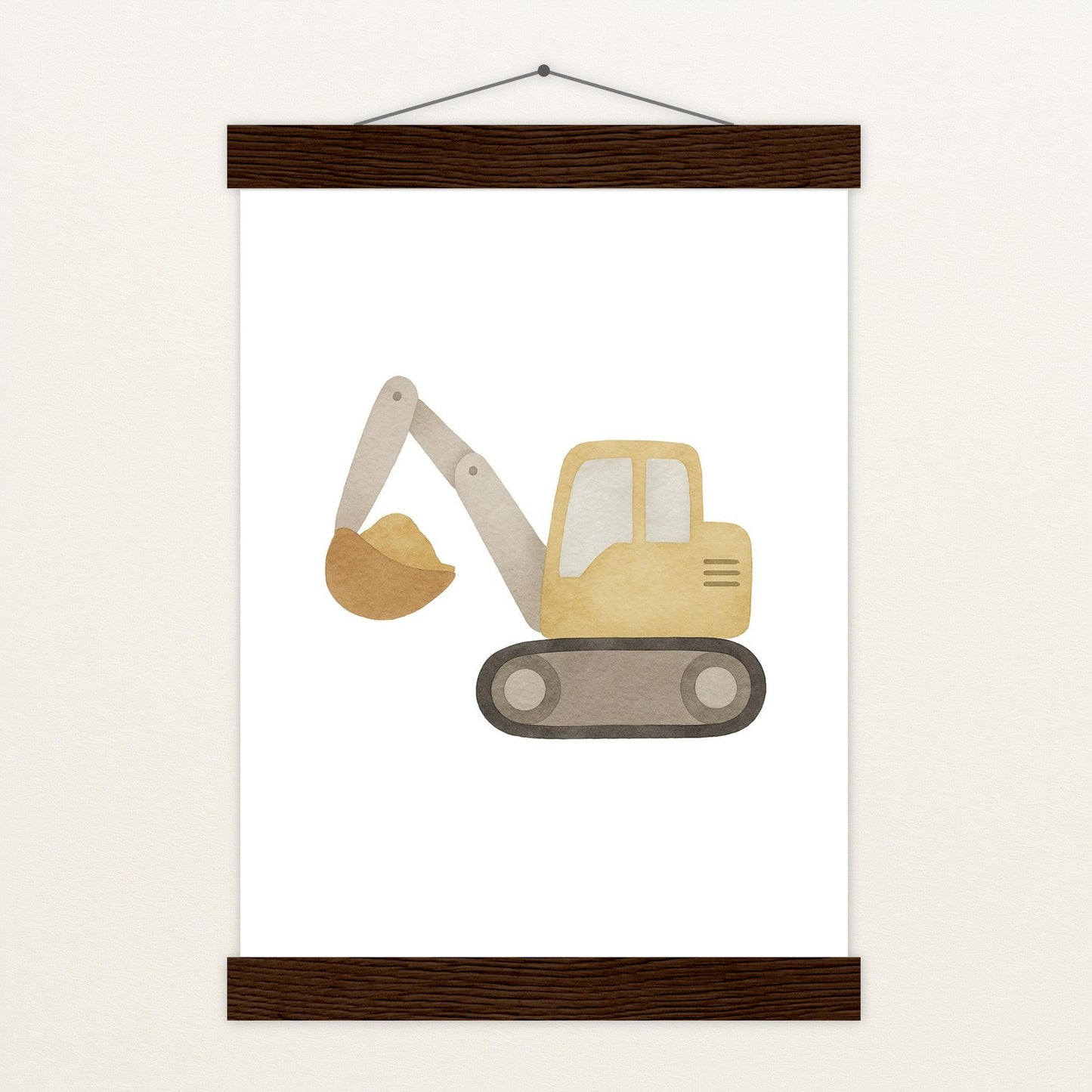 Bagger Poster mit Leisten von tinylearner