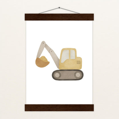 Bagger Poster mit Leisten von tinylearner