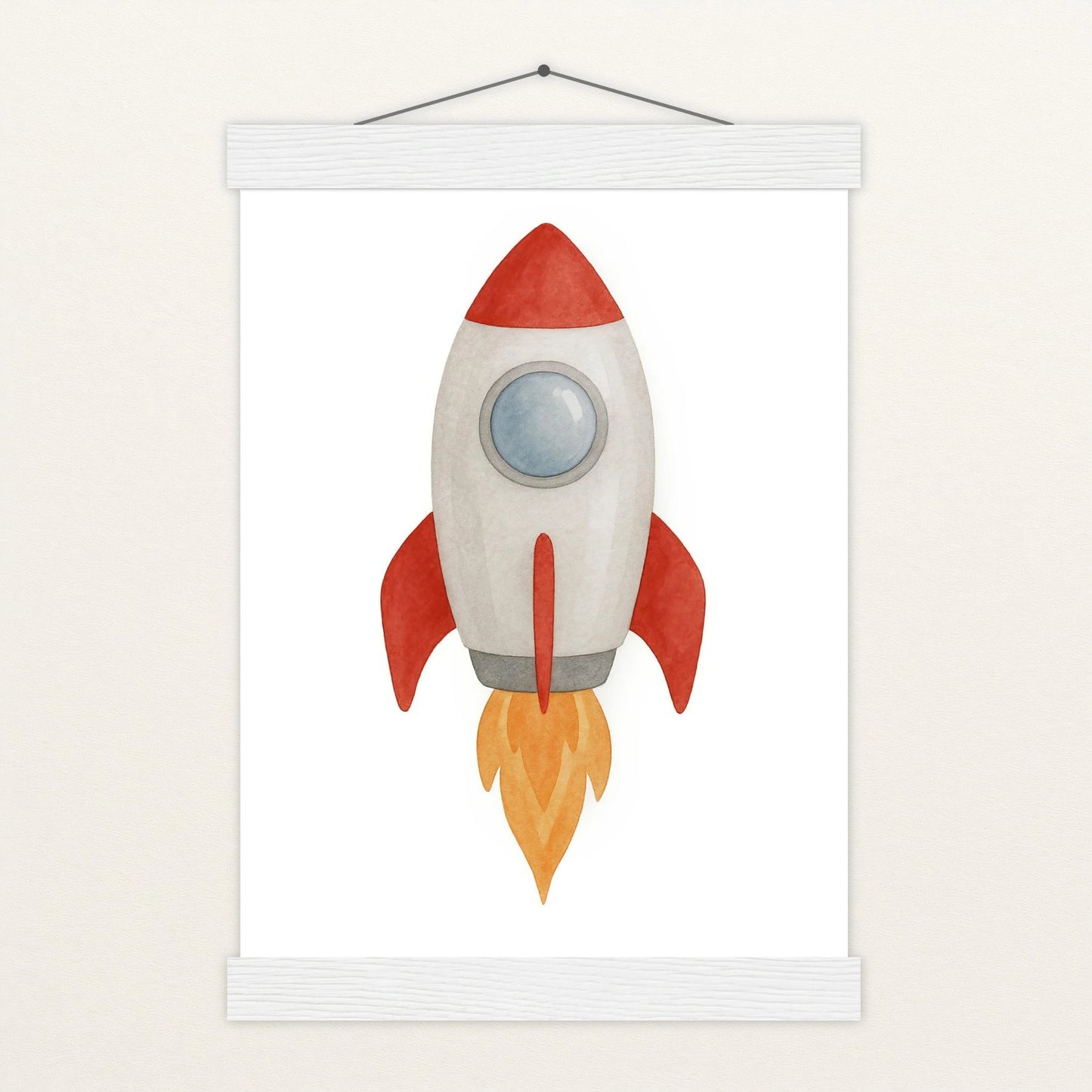Rakete Poster mit Leisten von tinylearner