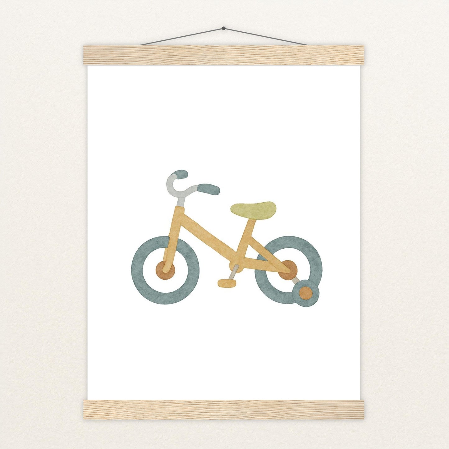 Fahrrad Poster mit Leisten von tinylearner