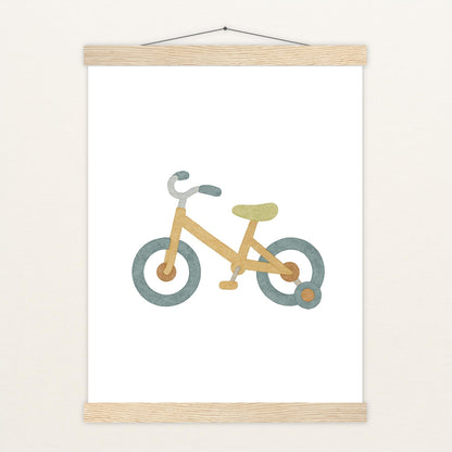 Fahrrad Poster mit Leisten von tinylearner